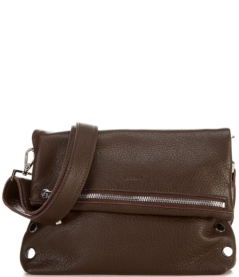 Hammitt VIP Foldover Medium Silver Stud Crossbody Bag