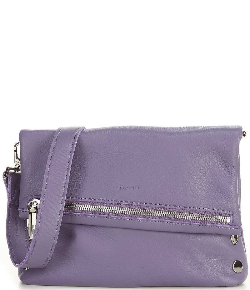 Hammitt VIP Foldover Medium Silver Stud Crossbody Bag