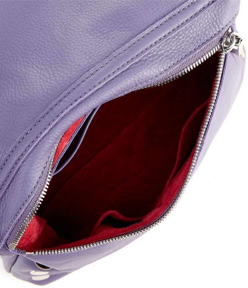 Hammitt VIP Foldover Medium Silver Stud Crossbody Bag