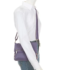 Hammitt VIP Foldover Medium Silver Stud Crossbody Bag