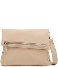 Hammitt VIP Foldover Medium Silver Stud Crossbody Bag