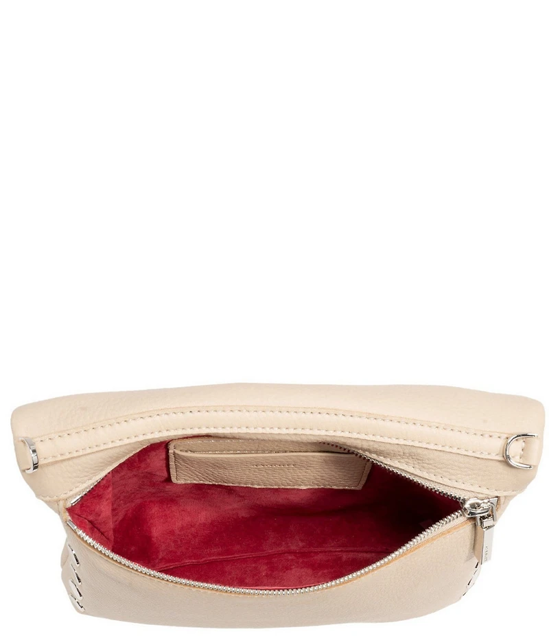 Hammitt VIP Foldover Medium Silver Stud Crossbody Bag