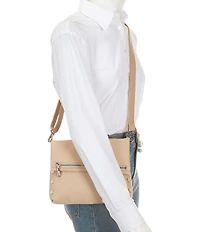 Hammitt VIP Foldover Medium Silver Stud Crossbody Bag