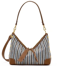 Hammitt Grace Cabana Blue Stripe Shoulder Bag