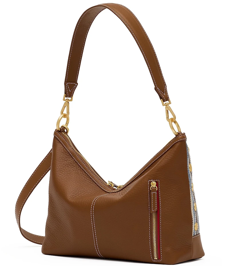 Hammitt Grace Cabana Blue Stripe Shoulder Bag
