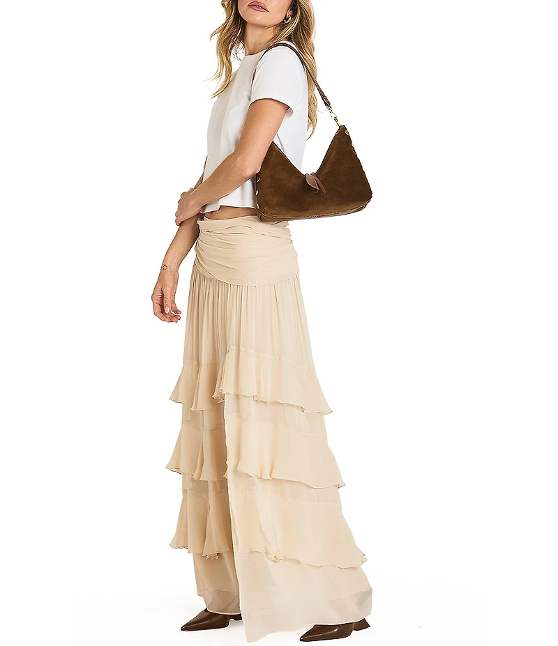 Hammitt Grace Medium Suede Shoulder Bag