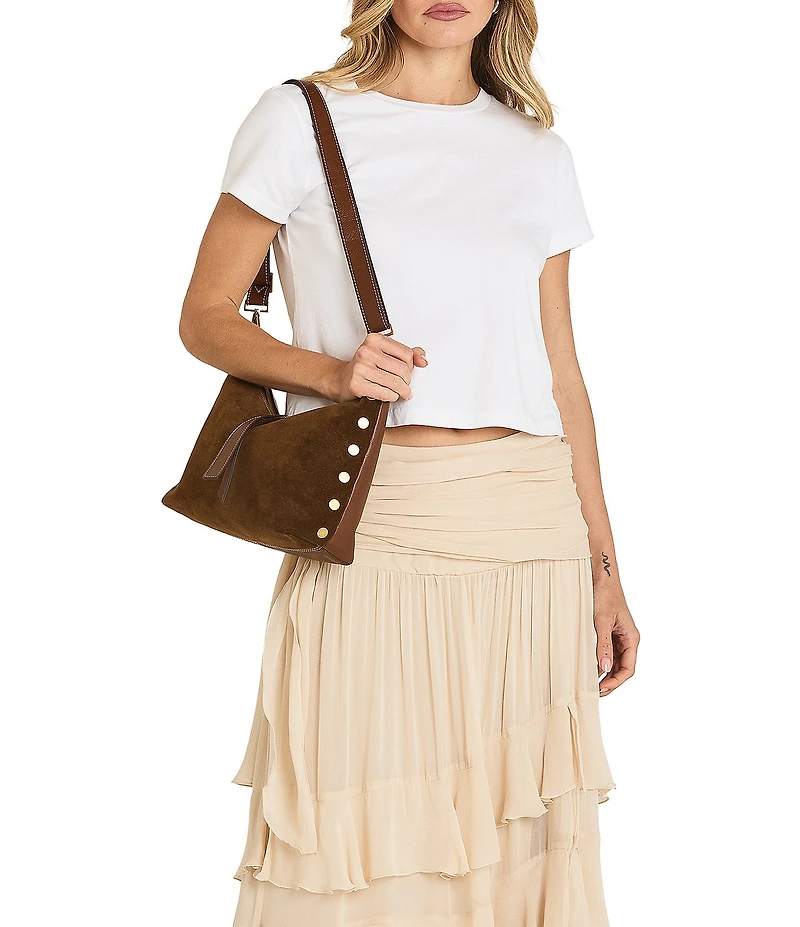 Hammitt Grace Medium Suede Shoulder Bag