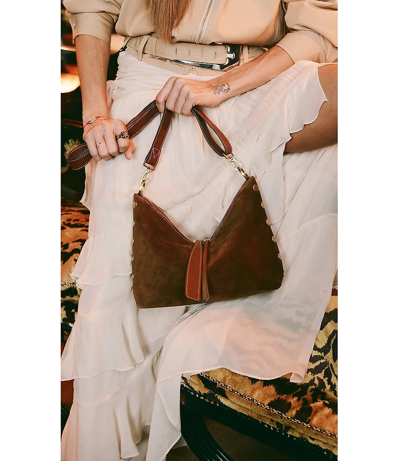 Hammitt Grace Medium Suede Shoulder Bag