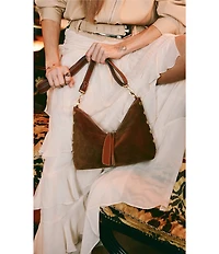 Hammitt Grace Medium Suede Shoulder Bag