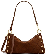 Hammitt Kyle Chocolate Suede/Aged Gold Shoulder Bag