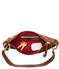 Hammitt Kyle Chocolate Suede/Aged Gold Shoulder Bag