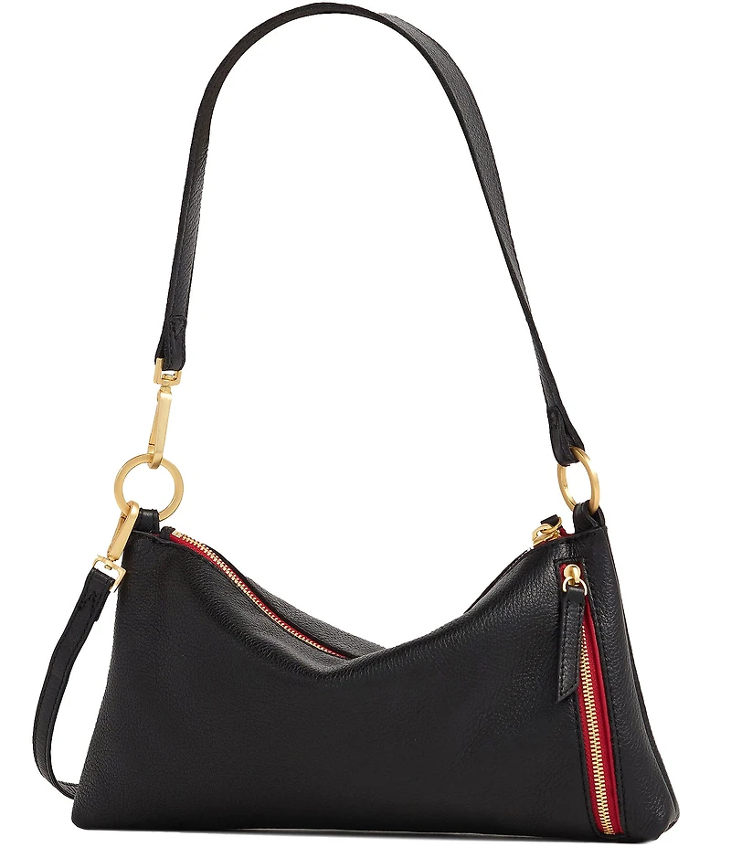 Hammitt Kyle Small Leather Gold Hardware Convertible Wristlet Shoulder Bag