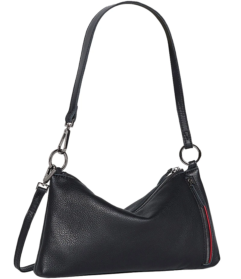 Hammitt Kyle Leather Gunmetal Hardware Convertible Wristlet Shoulder Bag