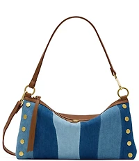 Hammitt Kyle Medium Denim Studded Shoulder Bag