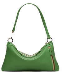 Hammitt Kyle Medium Pickle Stripe Jute Studded Shoulder Bag