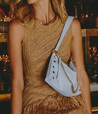 Hammitt Kyle Medium Gold Stud Slouch Shoulder Bag