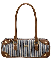 Hammitt Meredith Small Cabana Blue Stripe Bowling Shoulder Bag