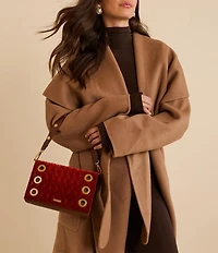 Hammitt Montana Small Monarch Velvet Convertible Clutch Shoulder Bag