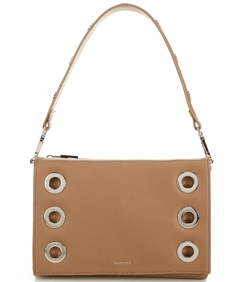Hammitt Montana Small Silver Riveted Crossbody Bag