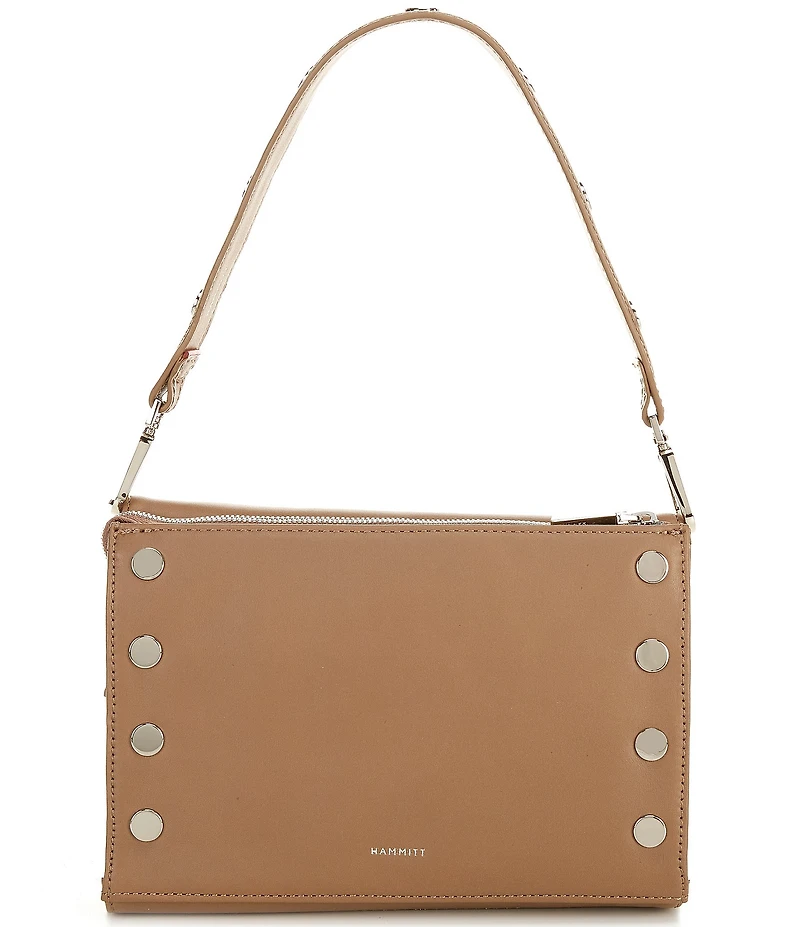 Hammitt Montana Small Silver Riveted Crossbody Bag