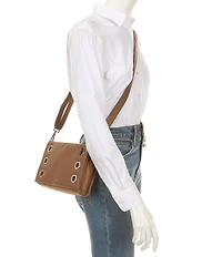 Hammitt Montana Small Silver Riveted Crossbody Bag