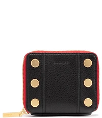 Hammitt North 5 Gold Studded Pebble Leather Wallet
