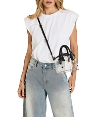 Hammitt Paula Clear Top Handle Crossbody Bag