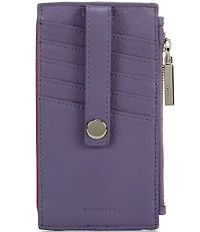 Hammitt Brushed Silver 210 West Card Holder