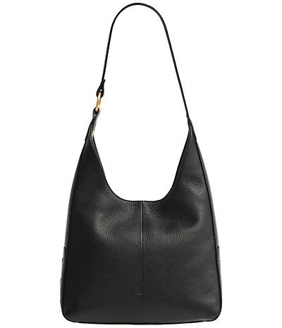 Hammitt Tim Medium Pebble Leather Gold Stud Hobo Shoulder Bag