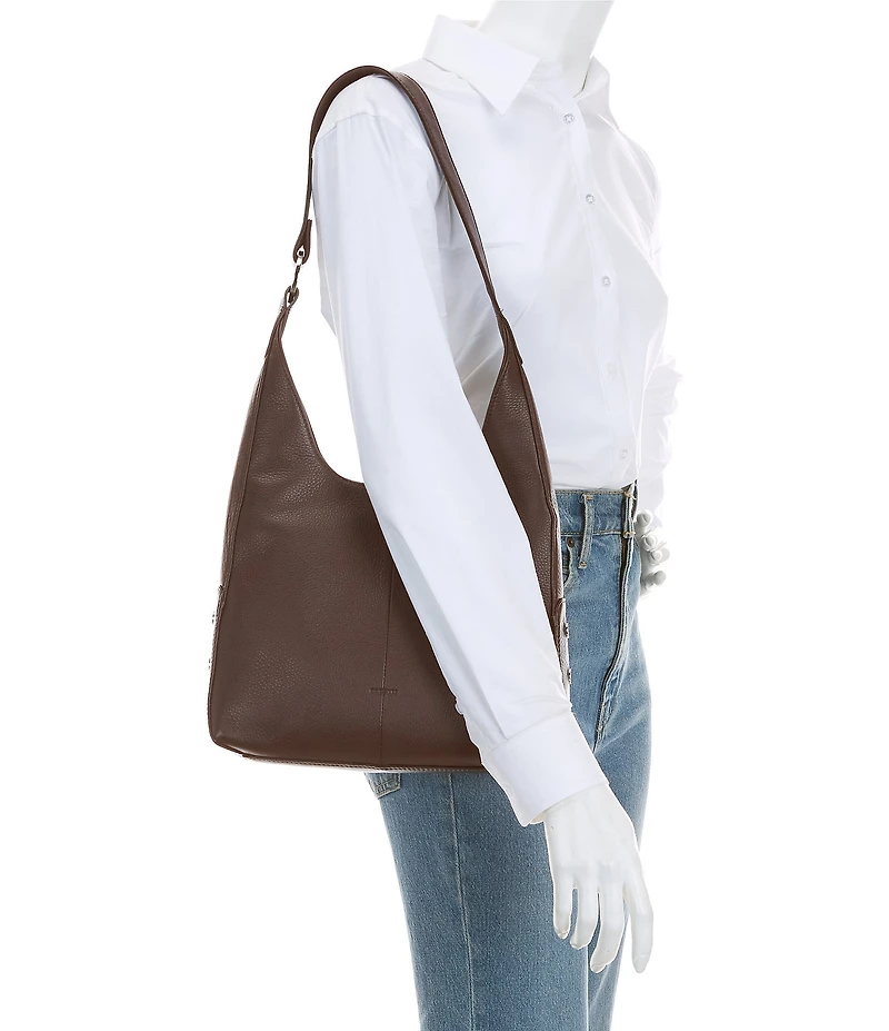 Hammitt Tim Medium Silver Stud Hobo Shoulder Bag