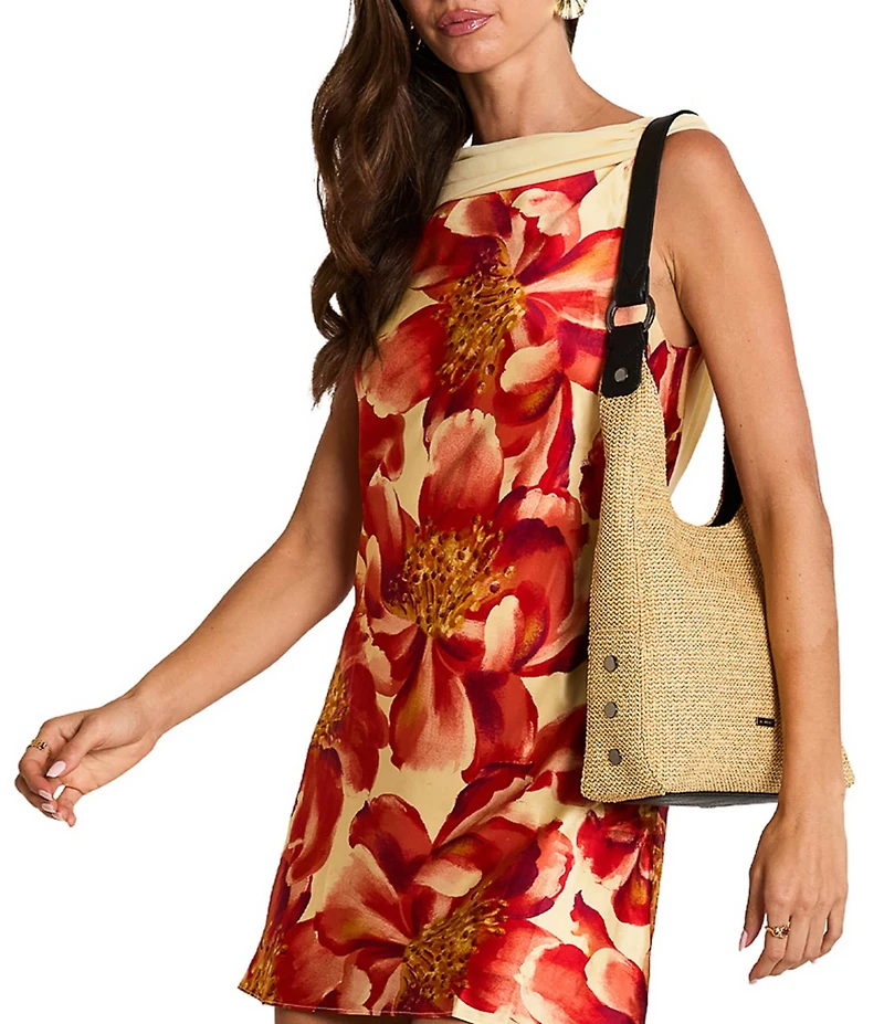 Hammitt Tim Medium Raffia Shoulder Bag