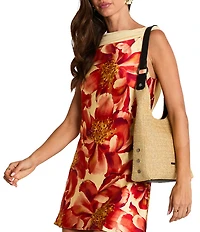 Hammitt Tim Medium Raffia Shoulder Bag