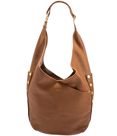 Hammitt Tom Zip Brushed Gold Slouchy Shoulder Hobo Bag