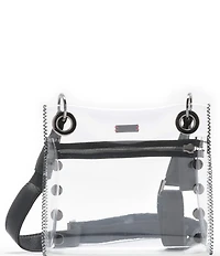 Hammitt Tony Small Clear Grommet Black Studded Crossbody Bag