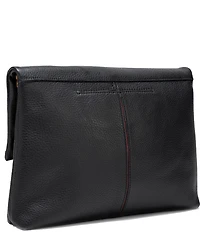 Hammitt VIP Large Fold-Over Leather Gold Studded Crossbody Bag