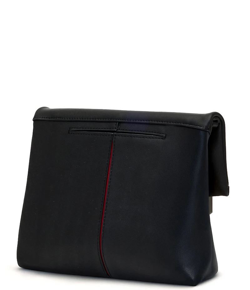 Hammitt Vip Foldover Straw Studded Medium Crossbody Bag