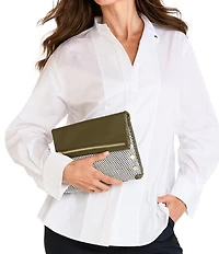 Hammitt VIP Foldover Medium Weave Crossbody Bag
