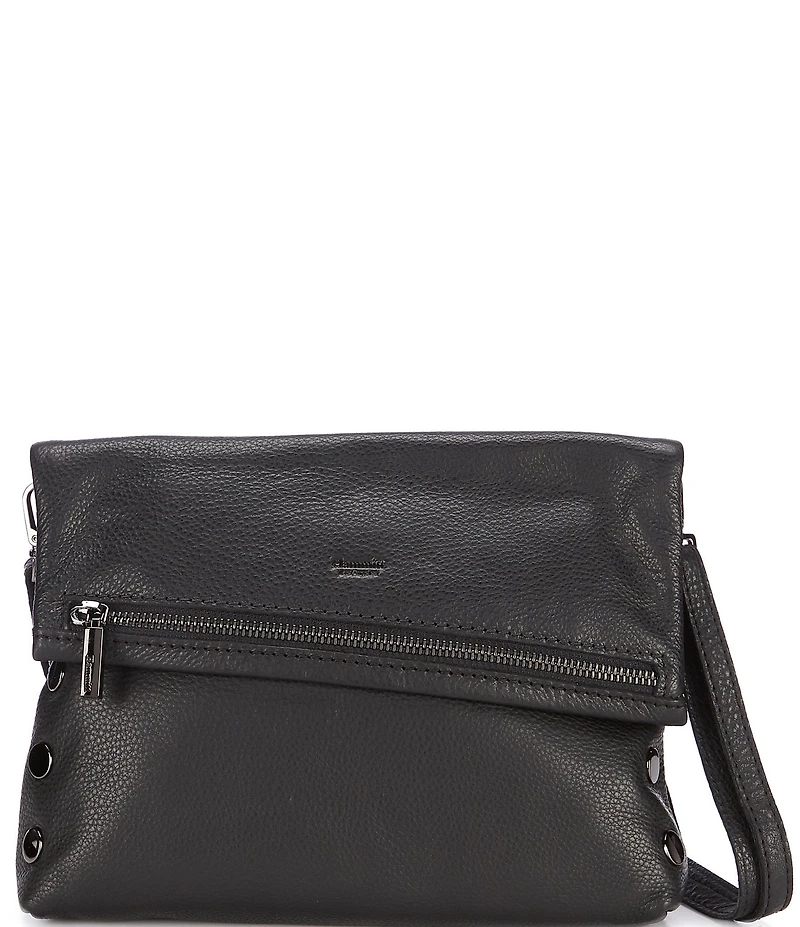 Hammitt VIP Gunmetal Studs Fold-Over Medium Crossbody Bag