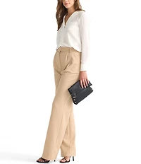 Hammitt VIP Medium Fold-Over Gunmetal Studded Crossbody Bag