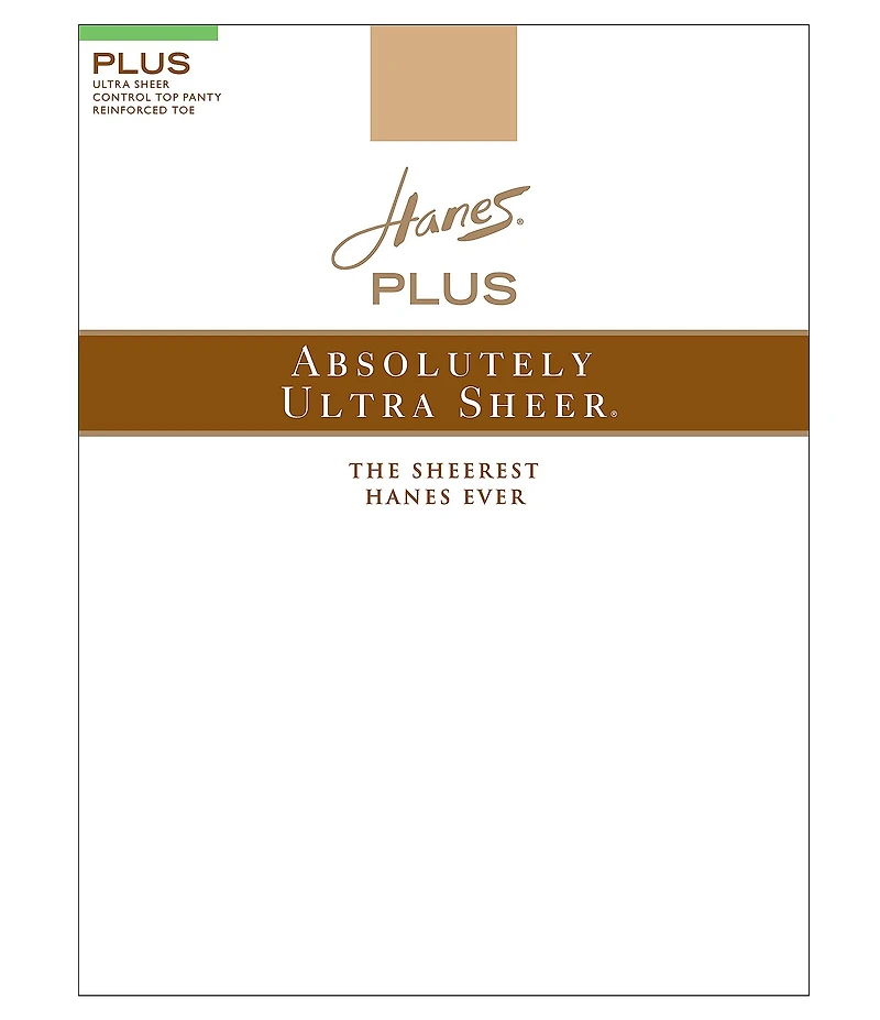 Hanes Plus Size Control Top Sheer Pantyhose