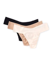 Hanky Panky BreatheSoft Natural Rise Thong 3-Pack