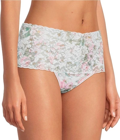 Hanky Panky Bring Me Flowers Retro Lace Thong Panty