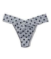 Hanky Panky Dotted Printed Original Rise Lace Thong