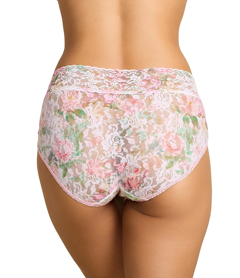 Hanky Panky Floral Printed Signature Lace® Mid-Rise French Brief