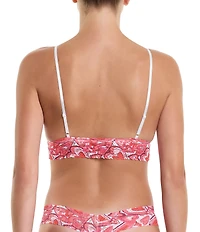 Hanky Panky Heart Printed Signature Lace Padded Bralette