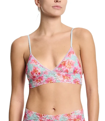 Hanky Panky Heart Printed Signature Lace Padded Bralette