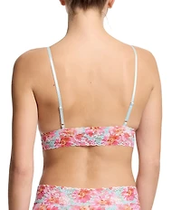 Hanky Panky Heart Printed Signature Lace Padded Bralette
