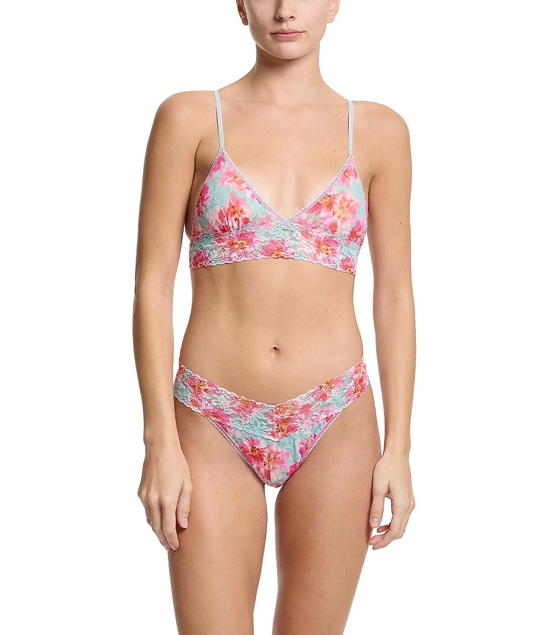 Hanky Panky Heart Printed Signature Lace Padded Bralette