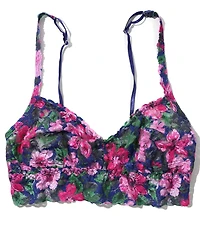 Hanky Panky Floral Printed V-Neck Retro Lace Bralette