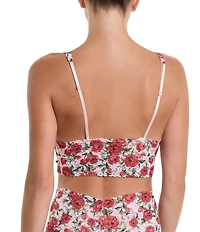 Hanky Panky Printed V-Neck Retro Lace Bralette